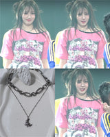 [Baby Monster ローラ Necklace] バレエコアムーンレイヤードネックレス(Surgical Steel)