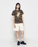 26FW ウーマンローリング ストーンズカモブルーショートスリーブ Tシャツ
