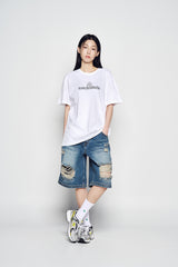 25SS ラウンディングシンボルロゴ半袖Tシャツ ホワイト