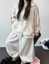 ボヘミアン サイドトラック フリース バルーン ハイネック ジップアップ🖤 3カラー