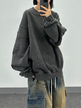 shine patch sweatshirt