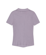 BUTTON-UP COLLAR KNIT