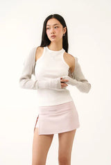 Golgi cotton bolero - light gray