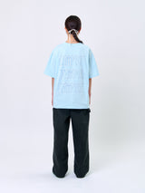 2025 テンプスシグネチャーロゴTシャツ (リラックスフィット)_スカイブルー