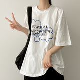 アフタークラウドプリントショートスリーブTシャツ