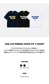 シーレタリングオーバーフィットTシャツ (3color)