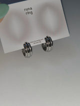 line volume earrings