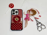 【マグセーフケース】 Vintage Patch Case_Deep Red