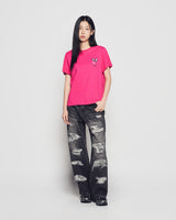 25FW WOMAN FUZZY BEAR SHORT SLEEVE T-SHIRT