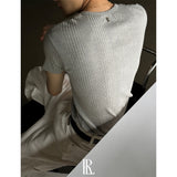 [S/S] High ribbed henry neck half knit(3color)