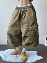Uphill Cargo Cotton Parachute Balloon Bermuda  3 Color 