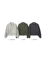 Phase Crop Bomber Jacket (3 Colors)
