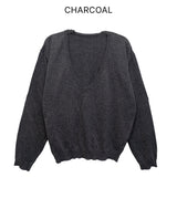 バンブーディープVネックニットトップ