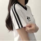 Motz color scheme two-line track line short sleeve tee