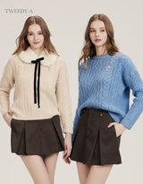 Willie Twisted Pullover Knit Top 4 Colors