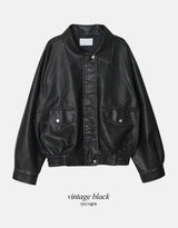 #LV ビンテージブラックレザージャケット