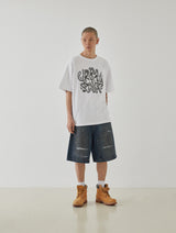Chrome Logo Tee (White)