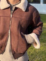 Haas Suede Shearling Mustang Jacket (3 Colors)