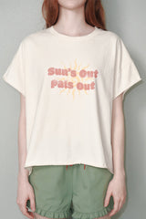 サンズアウト,パリスアウトTシャツ [Ivory]
