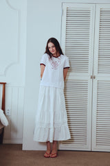 26SS★ Amore Puppy Crop Ringer Short Sleeve Tee