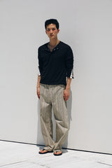 コントラストリベッドヘンリートップ(Black)