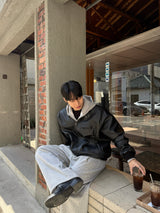 Core leather herrington jacket
