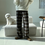 LMN Format Checkered Banding Wide Pants (3 colors)