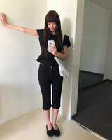 [ORIGINAL] Genie Frill Short Sleeve Blouse