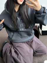 SHOULDER ARM PRINTING TATTOO PATCH CHERRY HOODIE🍒🩵🤍3COLOR