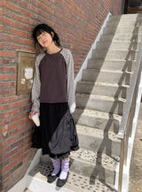 Laris Banding See-Through Knee Socks