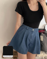 [MADE] Motsu U-neck Short-sleeved T-shirt