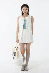 LEAN & LONG VEST_IVORY
