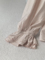 Romantic Rose Pleated Blouse – Perfect for Wedding Guest Outfits
