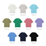 LMN Romal エアクールバリオープンカラーVネック半袖ニット (10 colors)