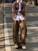 Frange Over Curved Pants