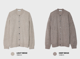 glass-like cash round hachi knit cardigan