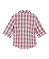 [NF] TIE SCARF CHECK COLLAR SHIRT (PINK)_F24QB282