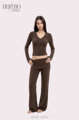 Mully Pink V-Neck Training Set-up (pants)