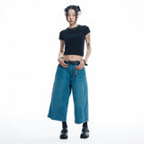 EASY See-through Crop Short Sleeve - Black