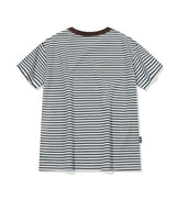 26SS★ フォーリングキャットストライプクロップ半袖Tシャツ