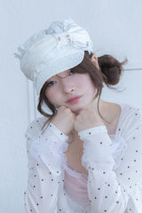 angel ribbon cap(white)