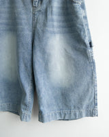 Flat 7-Part Denim Pants