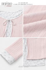 Dodo baby color cardigan layered top