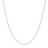 シルバーボックスチェーン ロジウムメッキ + 925シルバーネックレス N068-02H