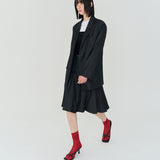 OVERFIT UNBAL SINGLE JACKET (BLACK)