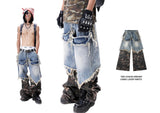"005 CHAOS DREAM" CAMO LAYER PANTS