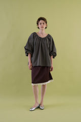 Slip satin midi skirt_purple