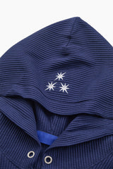 Star waffle hoodie zip-up