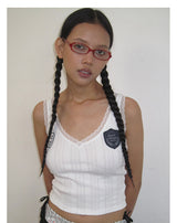  rirri New Arrival Class A Certified Baby Jacquard 100% Cotton Embroidered Lace Trim Undershirt