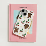 Dancing bear glossy hard case